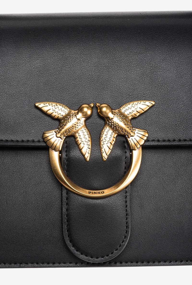 BLACK-ANTIQUE GOLD Pinko Classic Love Bag One Light | TMYWZ23845