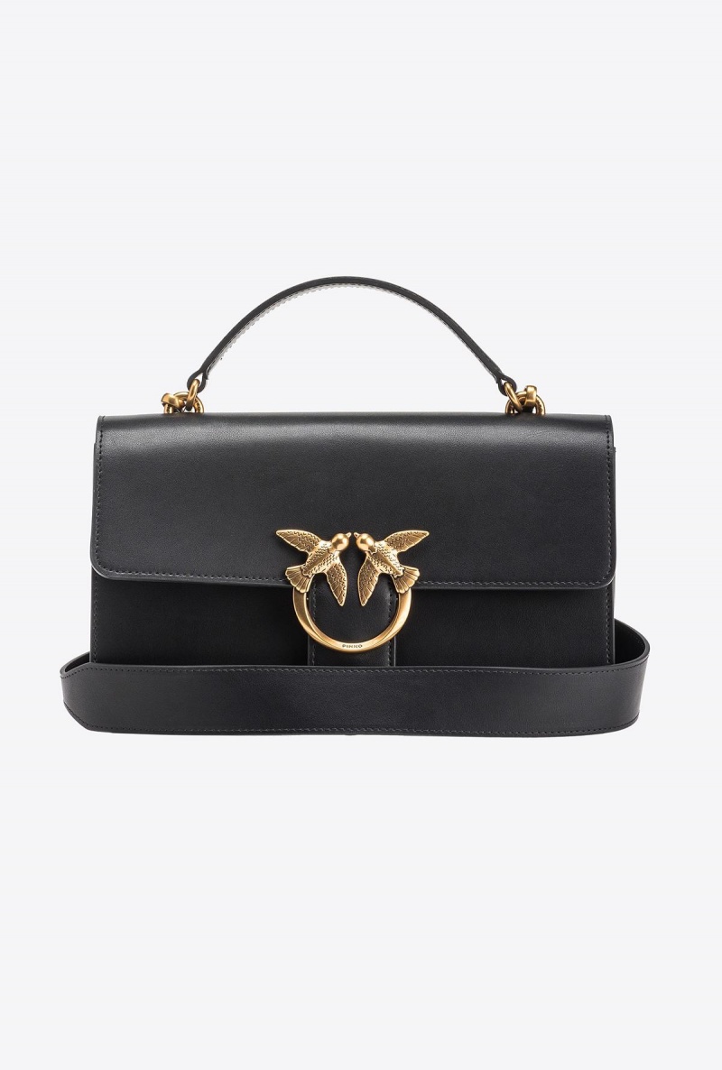 BLACK-ANTIQUE GOLD Pinko Classic Love Bag One Light | TMYWZ23845