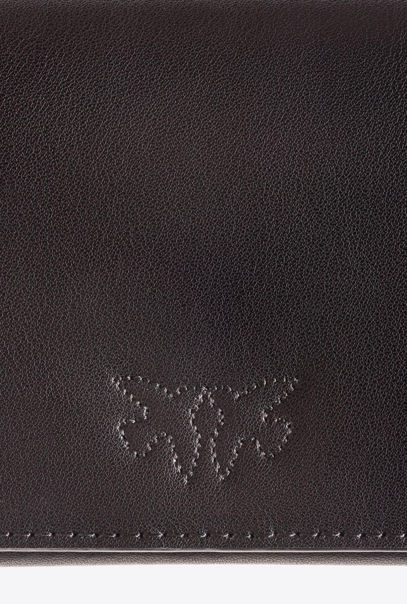 BLACK-ANTIQUE GOLD Pinko Micro Love Bag Click Simply | MYIIZ14609