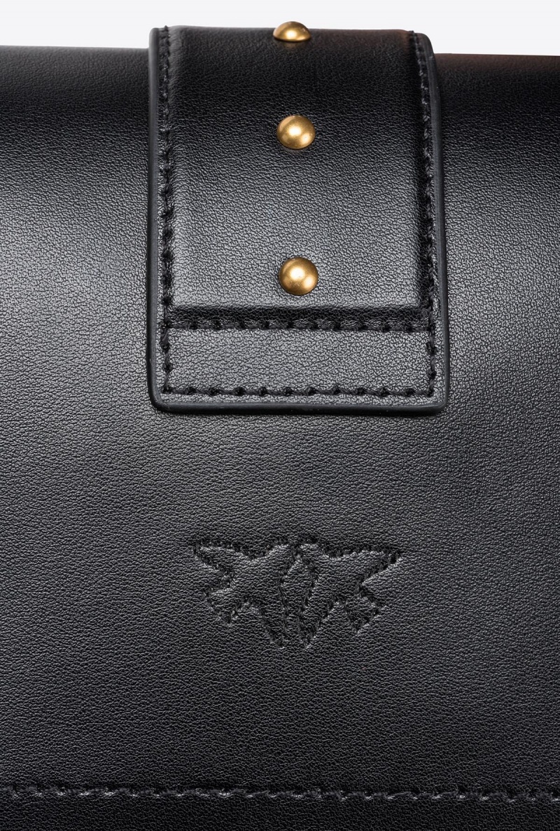BLACK-ANTIQUE GOLD Pinko Mini Love Bag One Simply | MYXMI49079
