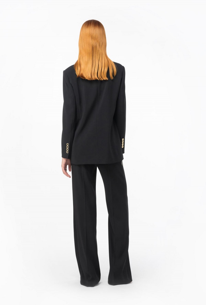 BLACK/ECRU Pinko Blazer with contrasting detail | ZMYMJ27207