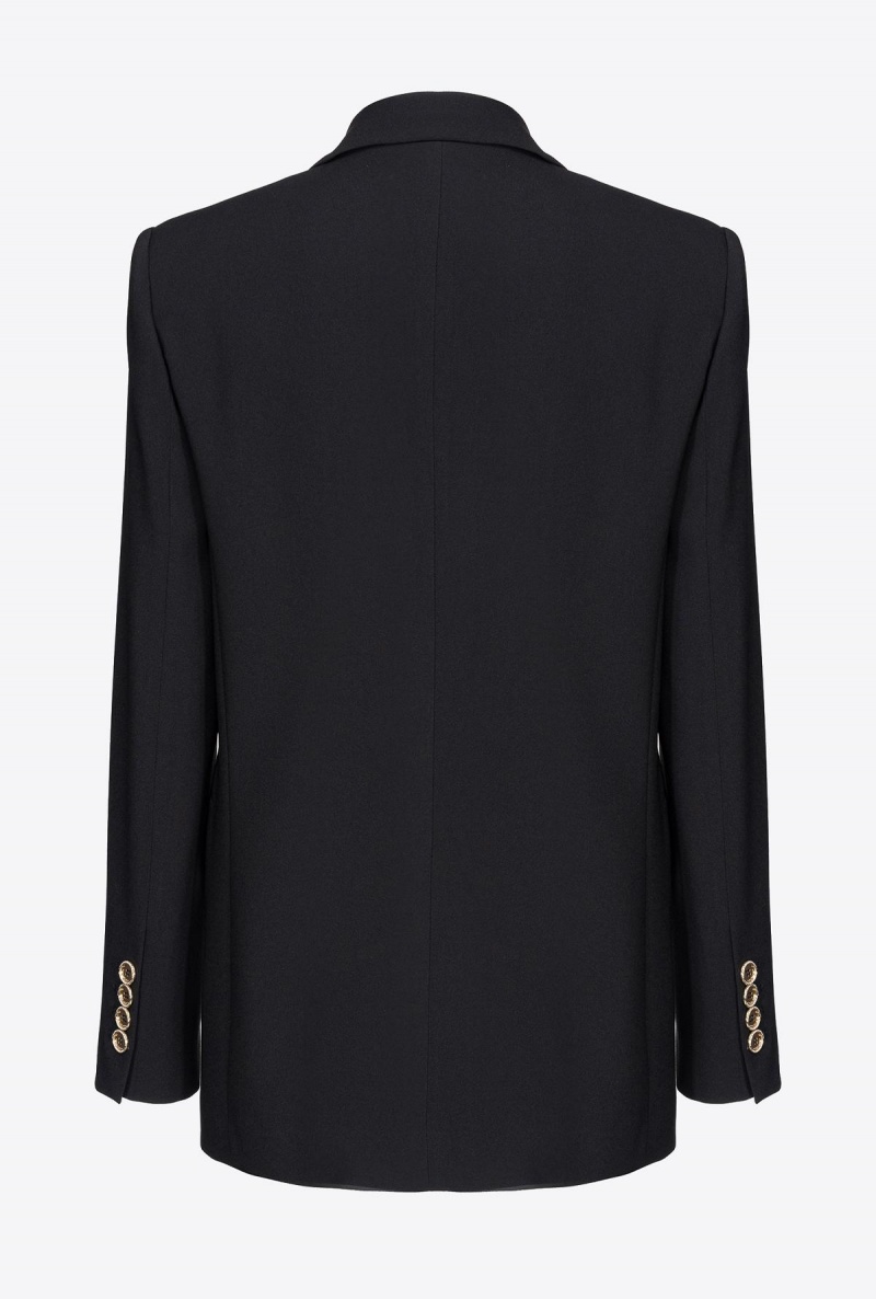 BLACK/ECRU Pinko Blazer with contrasting detail | ZMYMJ27207