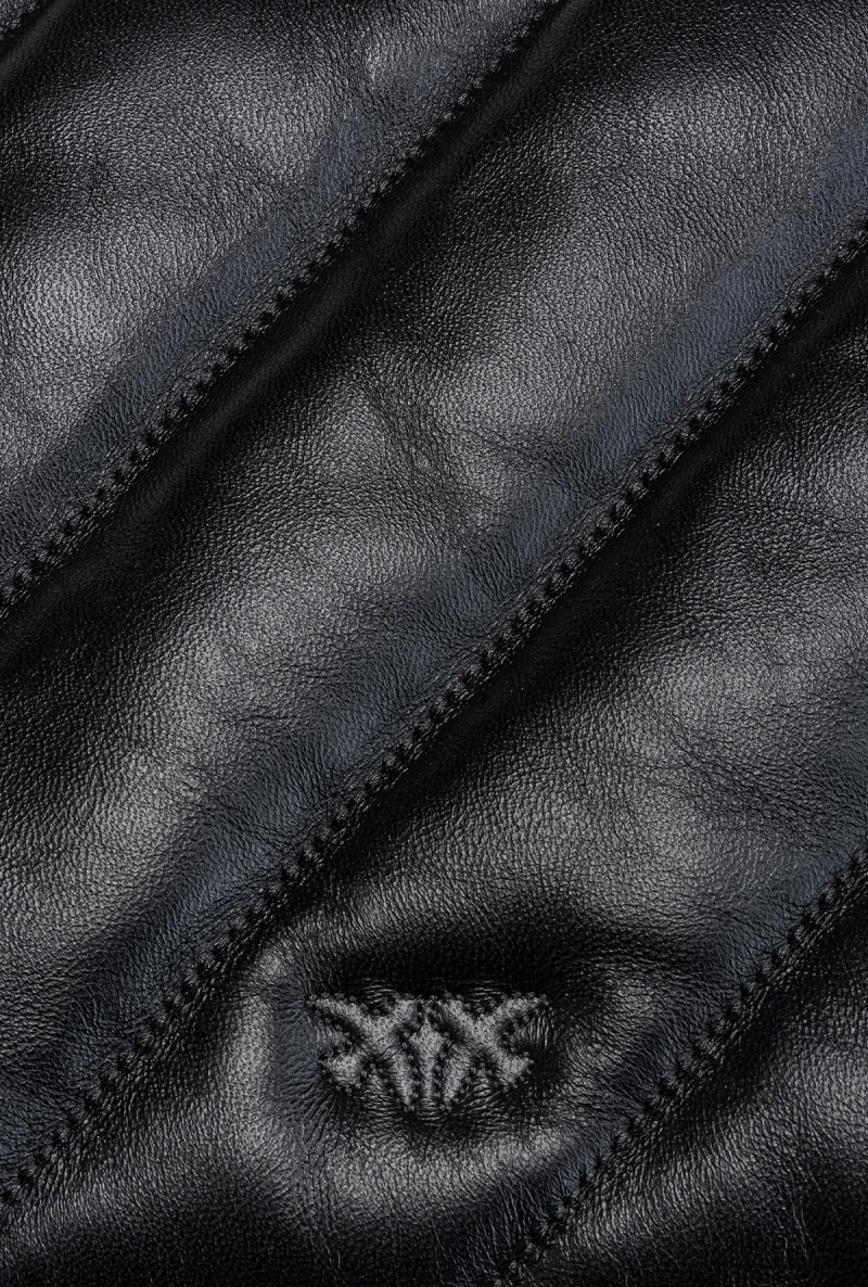 BLACK-OLD SILVER Pinko Big Love Bag Puff Maxi Quilt | LMYSX20122