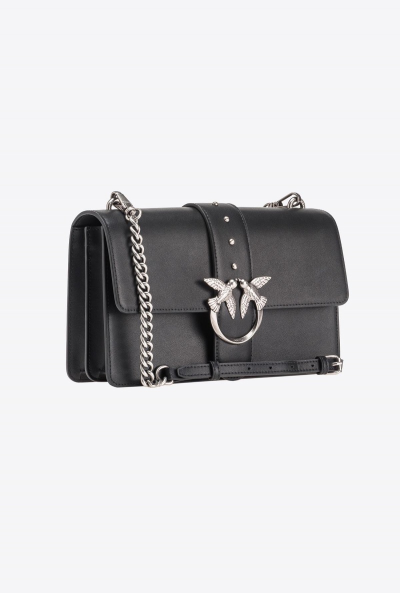 BLACK-OLD SILVER Pinko Classic Love Bag One Simply | EMYHC86020