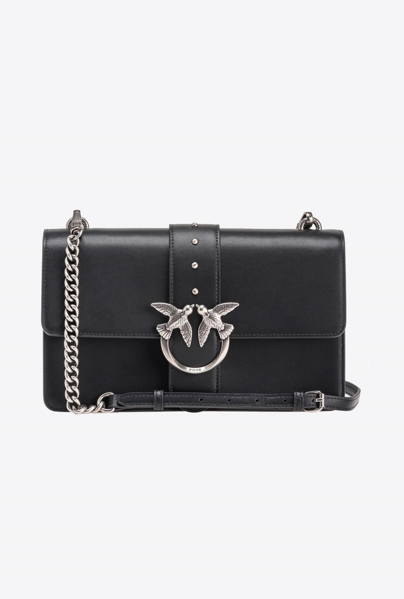 BLACK-OLD SILVER Pinko Classic Love Bag One Simply | EMYHC86020