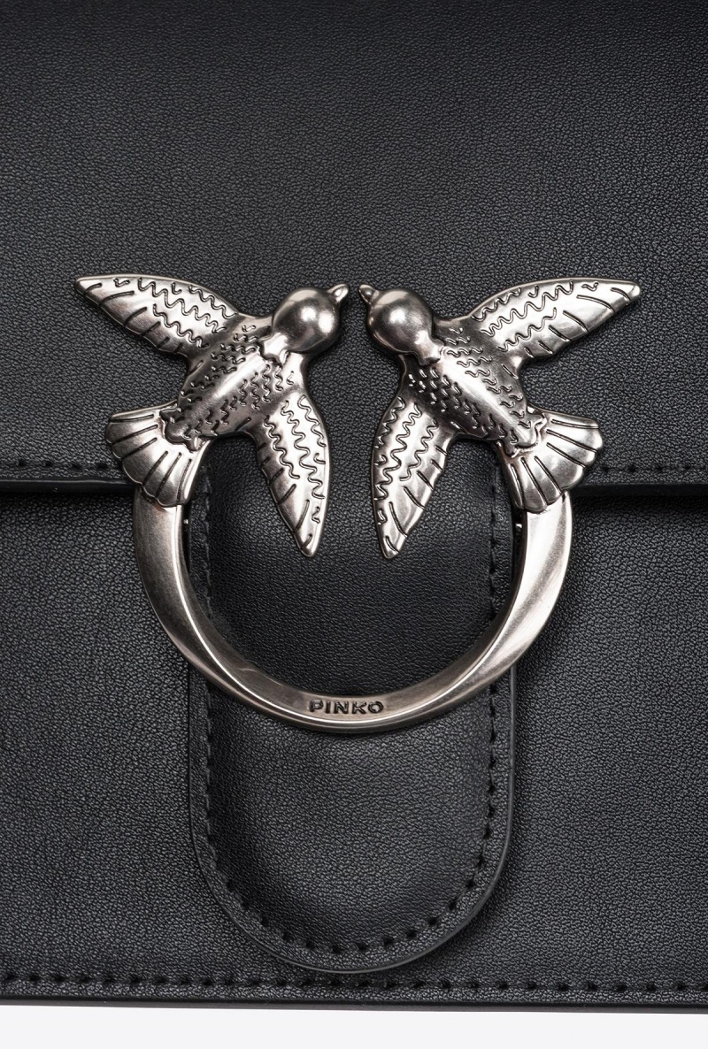 BLACK-OLD SILVER Pinko Classic Love Bag One Simply | FMYUI33944