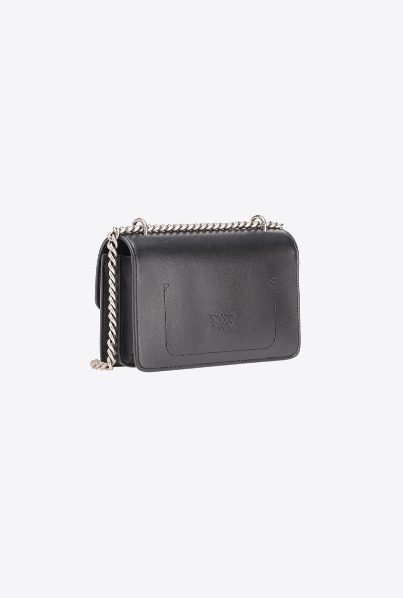 BLACK-OLD SILVER Pinko Mini Love Bag One Simply | ZMYMJ83007