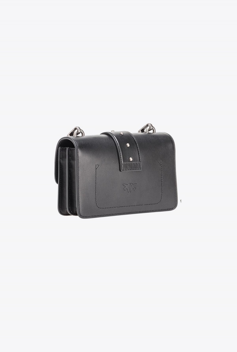 BLACK-OLD SILVER Pinko Mini Love Bag One Simply | LMYSX65035