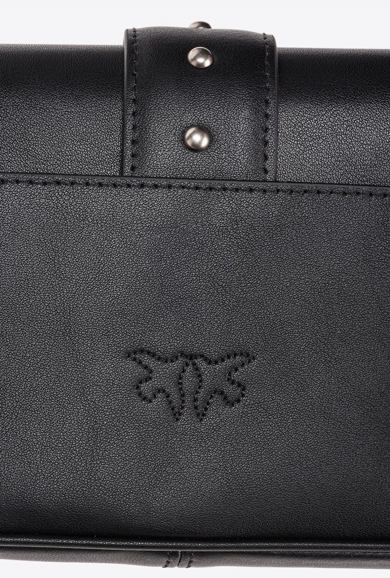 BLACK-OLD SILVER Pinko Pocket Love Bag One Simply | BMYSO32327