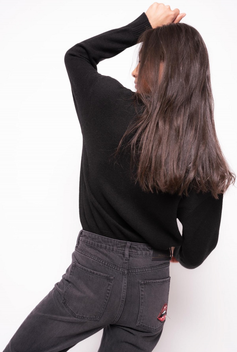 BLACK/WHITE Pinko Love Birds pullover | SMYVO23190