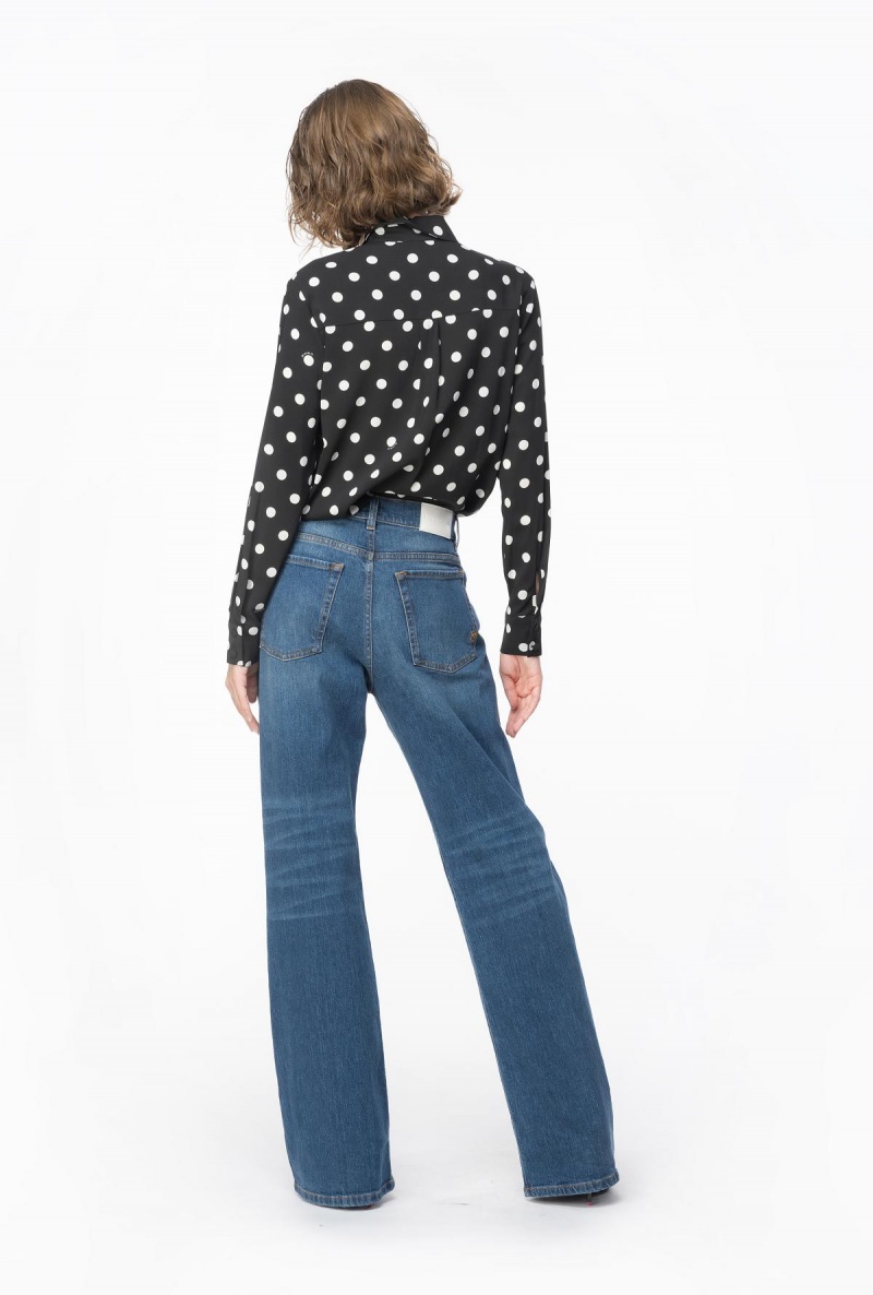 BLACK/WHITE Pinko Polka-dot shirt | XMYBH46055