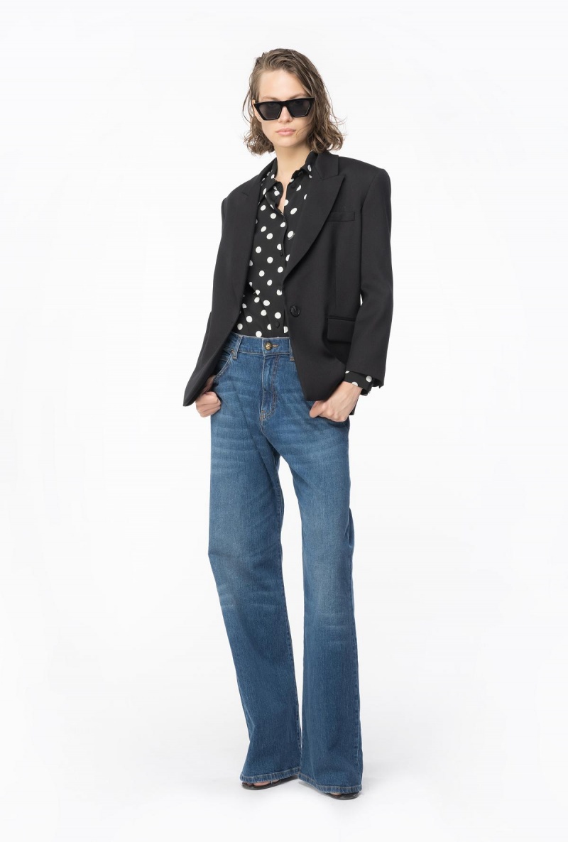 BLACK/WHITE Pinko Polka-dot shirt | XMYBH46055