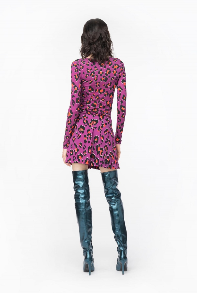 BOUGAINVILLEA/ORANGE/BLACK Pinko Psychedelic animal-print sweater | PMYER89899