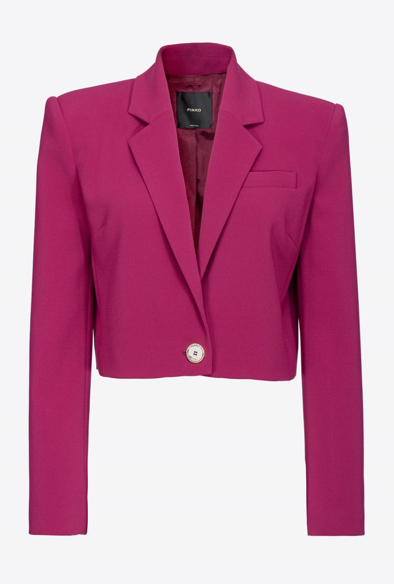 BOUGAINVILLEA PURPLE Pinko Crepe Spencer jacket | MMYHR24470