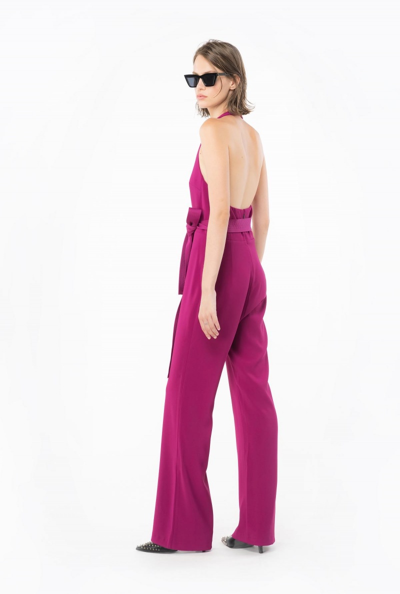 BOUGAINVILLEA PURPLE Pinko Jumpsuit with contrasting bow | PMYER75920