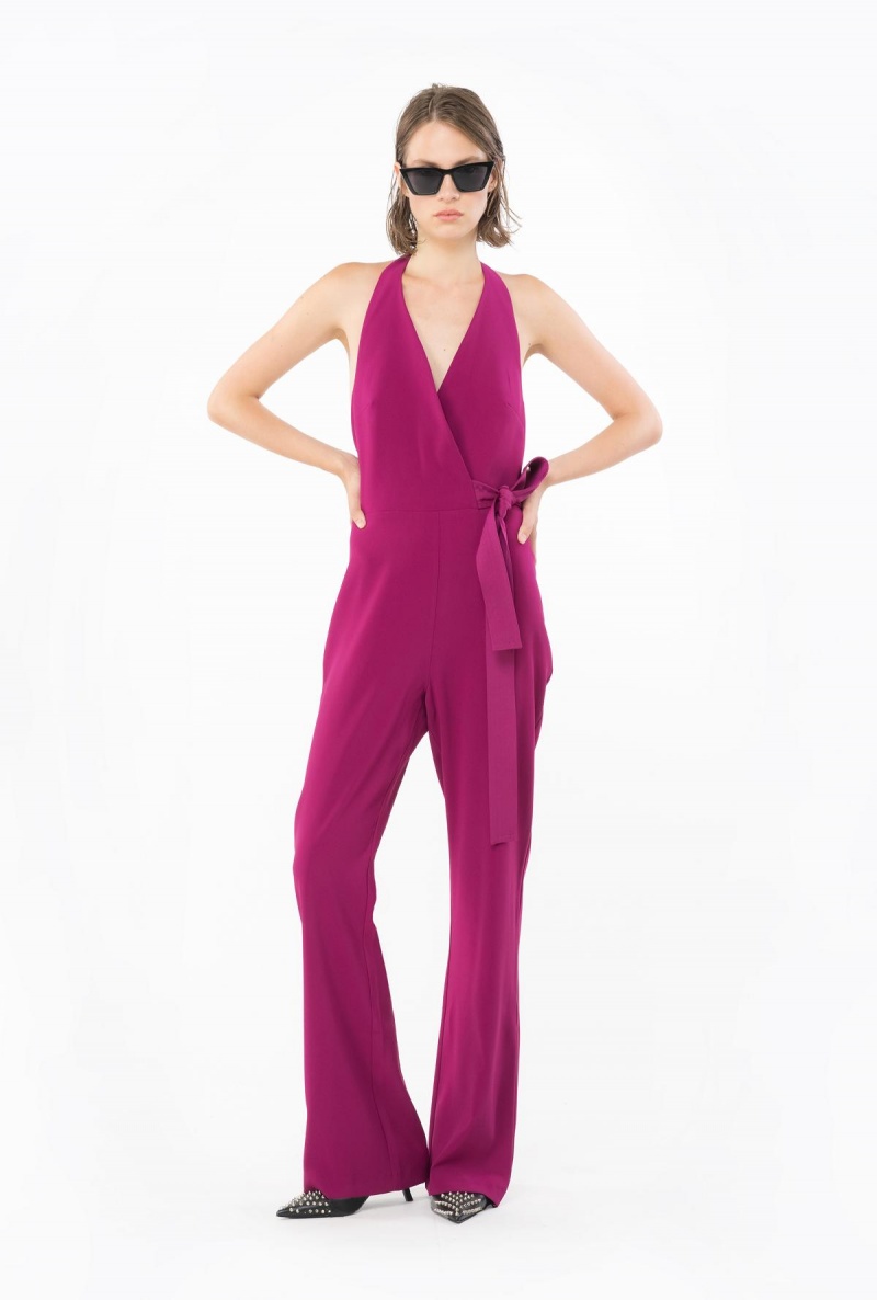 BOUGAINVILLEA PURPLE Pinko Jumpsuit with contrasting bow | PMYER75920