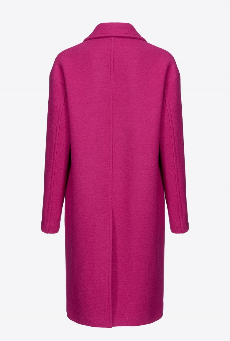 BOUGAINVILLEA PURPLE Pinko Single-breasted cloth coat | TMYWZ32836