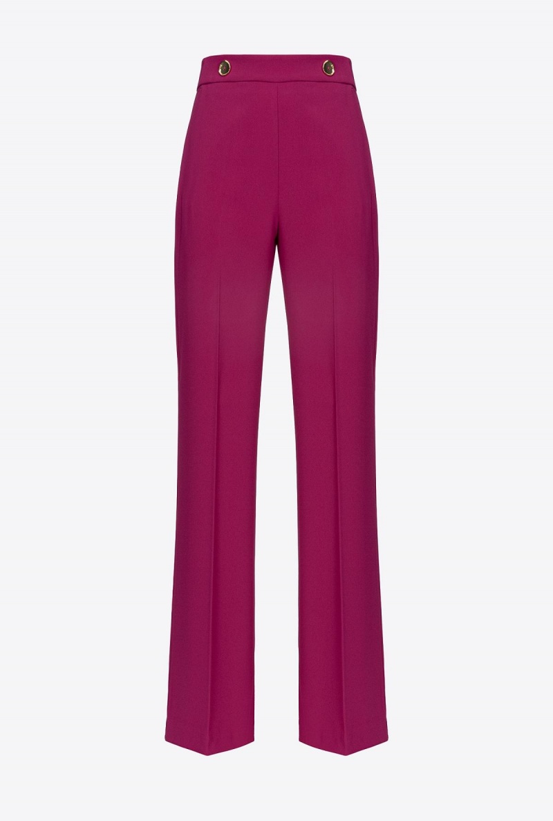 BOUGAINVILLEA PURPLE Pinko Trousers with golden buttons | LMYSX55798