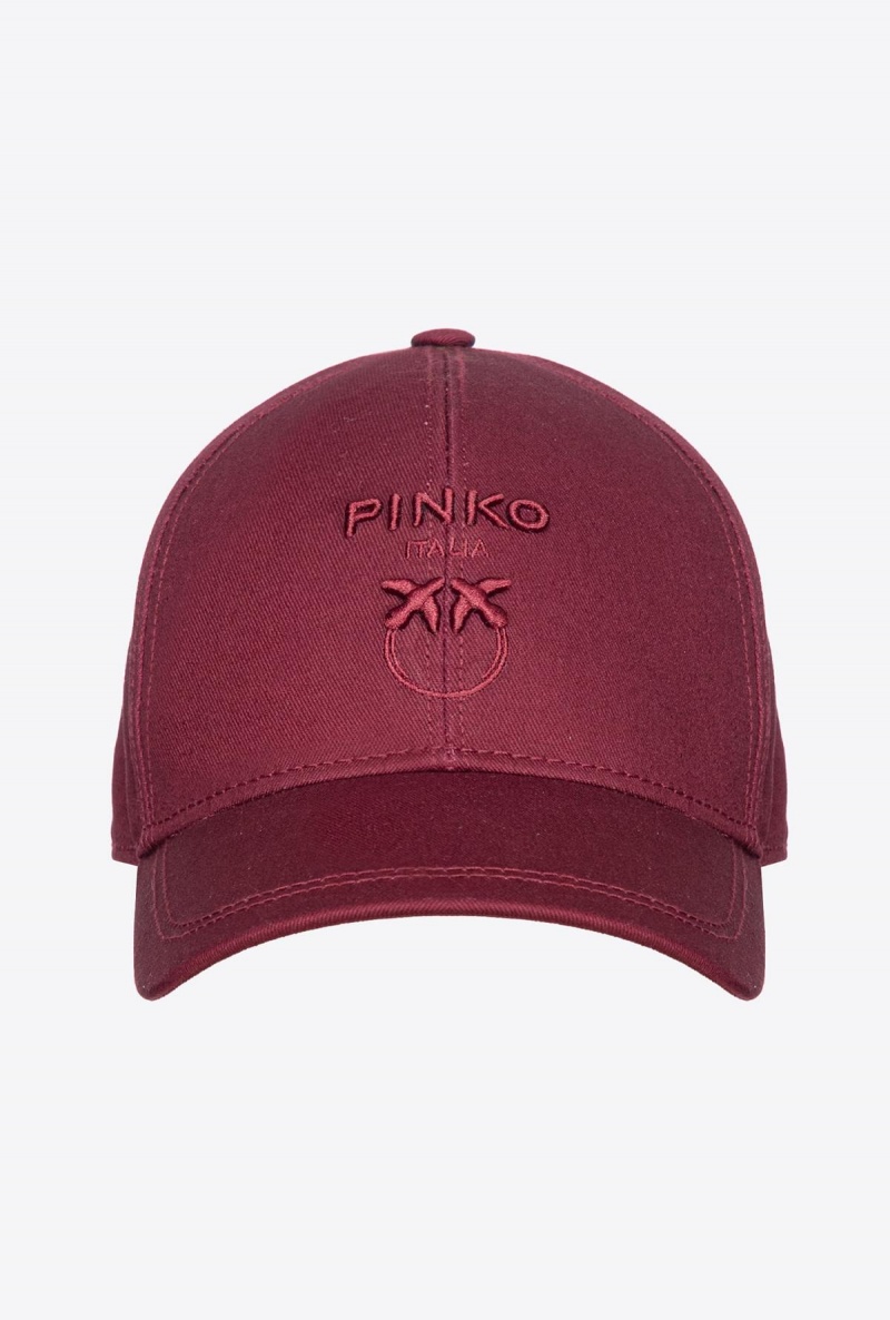 BURGUNDY-PORT ROYALE Pinko Love Birds baseball cap | ZMYNQ56806