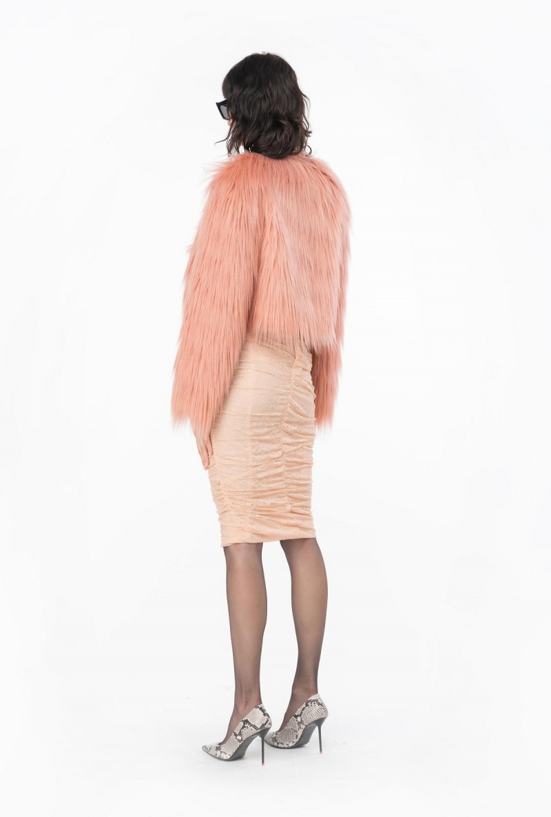 CAMEO PINK Pinko Calf-length lace dress | YMYVQ93023