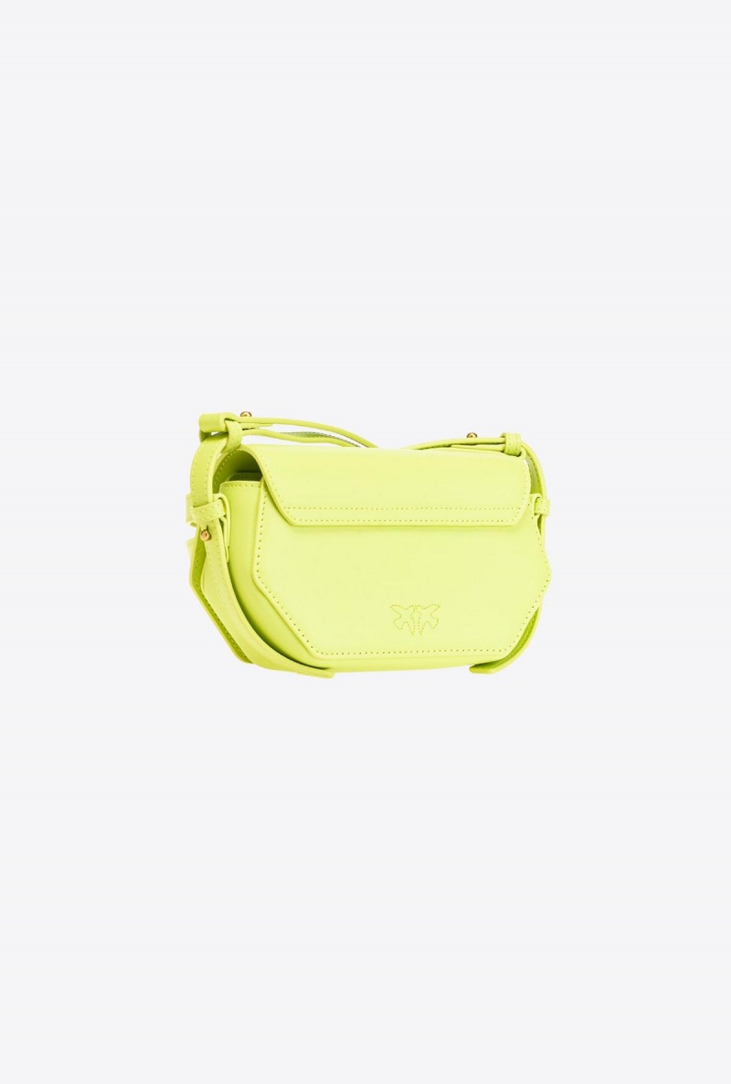 CITRON YELLOW-ANTIQUE GOLD Pinko Baby Love Bag Click Hexagon Simply | MYEGJ55251