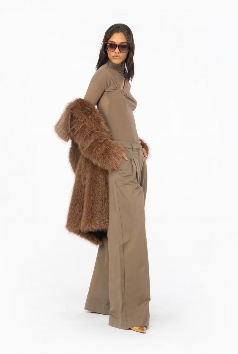 DARK EARTH Pinko Cashmere-blend sweater with cut-out | MYNZX45459