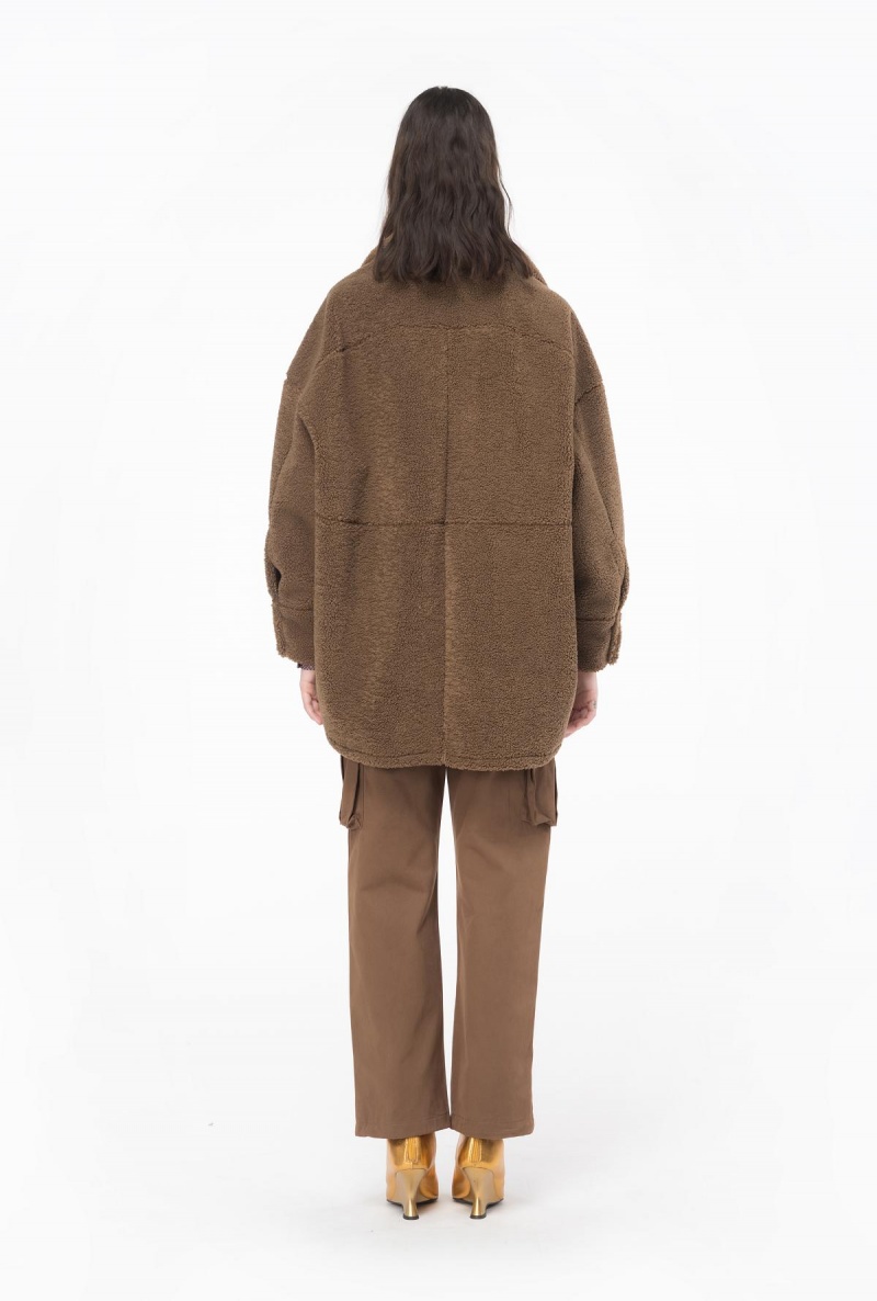 DARK EARTH Pinko Washed cotton cargo trousers | LMYTR84228