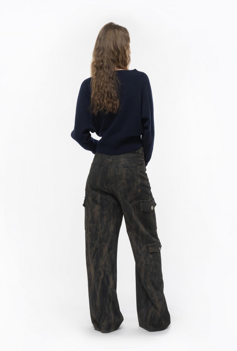 DARK NAVY BLUE Pinko Cashmere-blend pullover | EMYVG89008