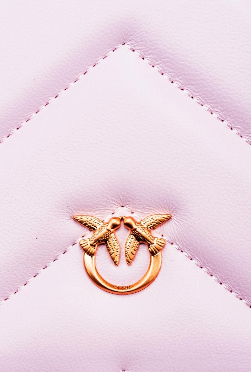 FESTIVAL BLOOM-BRUSHED GOLD Pinko Classic Love Bag Click Big Chevron | MYDFL22324