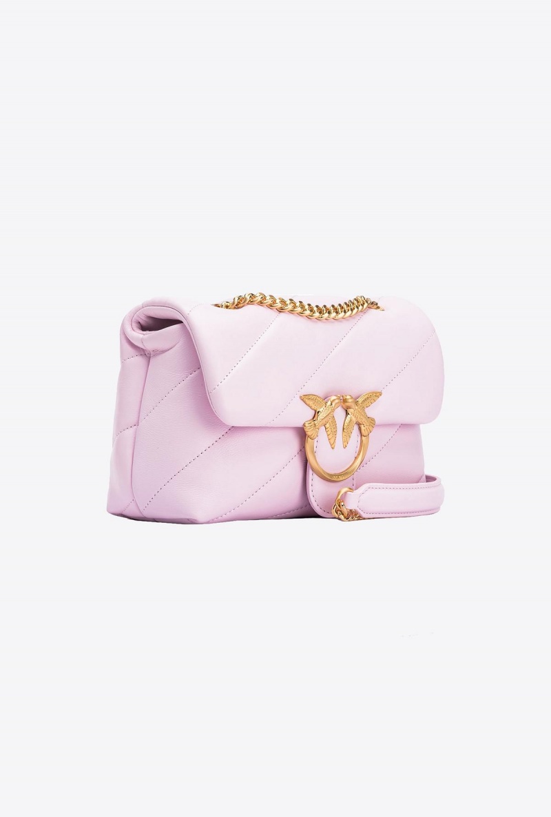 FESTIVAL BLOOM-BRUSHED GOLD Pinko Galleria Mini Love Bag Puff | MYEAH10329