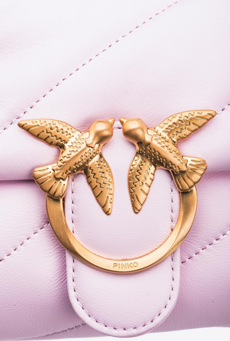 FESTIVAL BLOOM-BRUSHED GOLD Pinko Galleria Mini Love Bag Puff | MYEAH10329