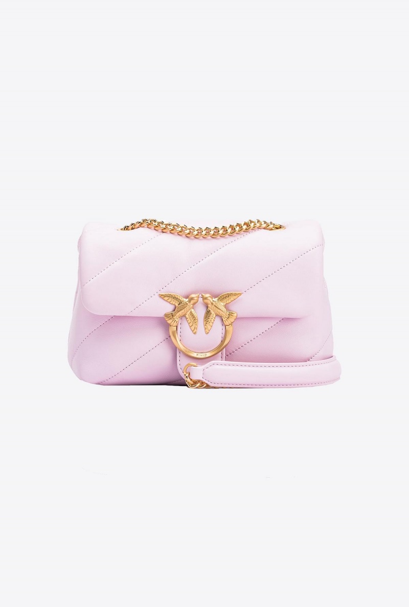 FESTIVAL BLOOM-BRUSHED GOLD Pinko Galleria Mini Love Bag Puff | MYEAH10329