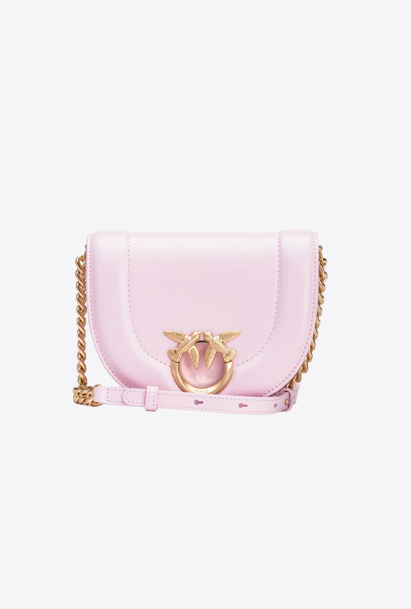 FESTIVAL BLOOM-BRUSHED GOLD Pinko Galleria Mini Love Bag Click Round | MMYFT20554