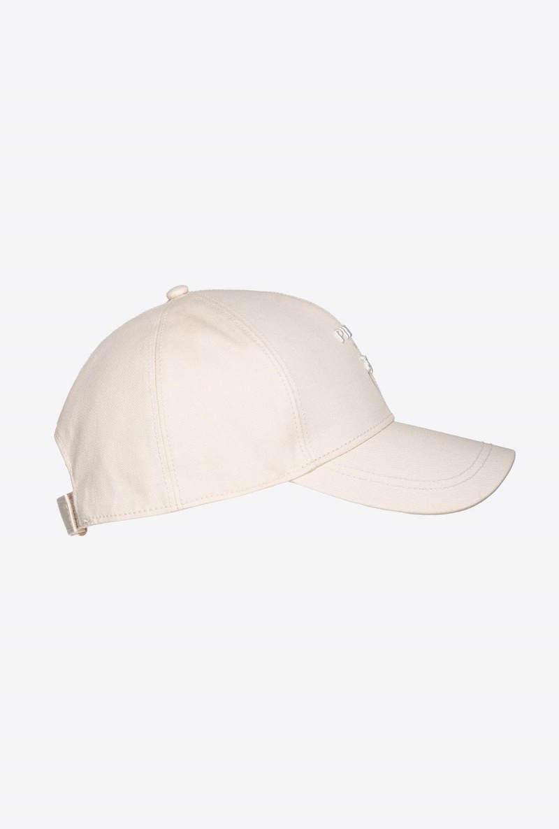FOG BEIGE Pinko Love Birds baseball cap | FMYHY22697