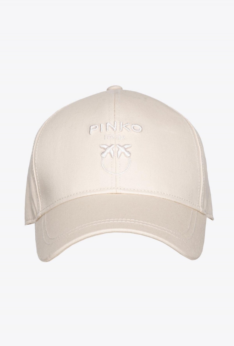 FOG BEIGE Pinko Love Birds baseball cap | FMYHY22697