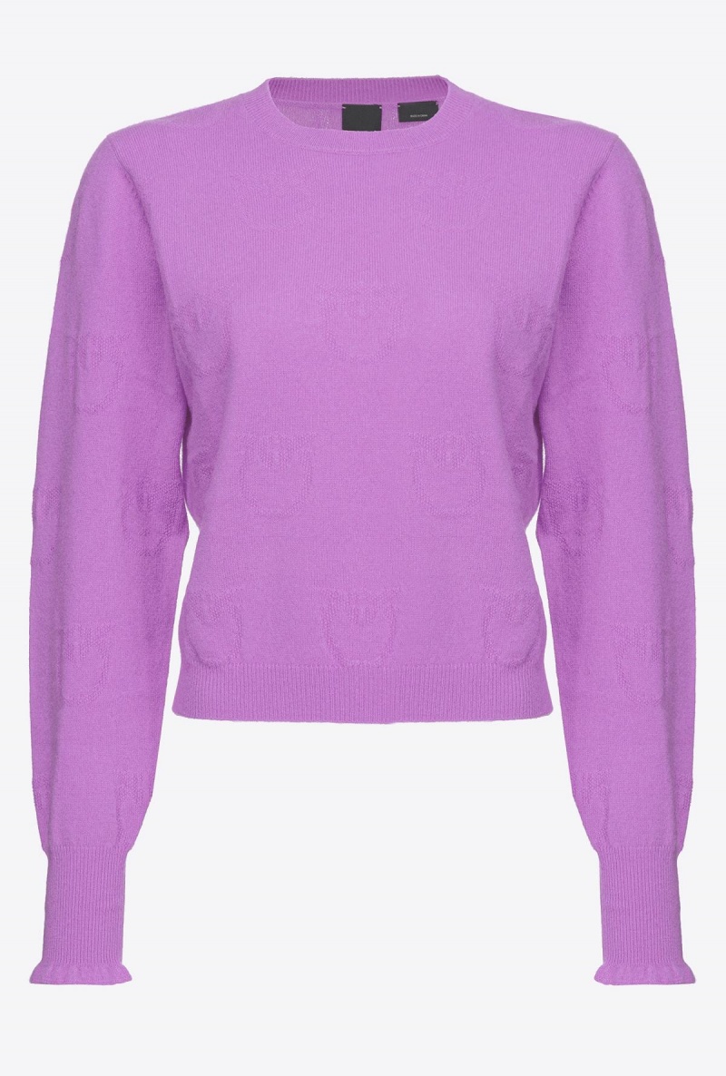 HYACINTH Pinko Love Birds cashmere sweater | XMYBH94757
