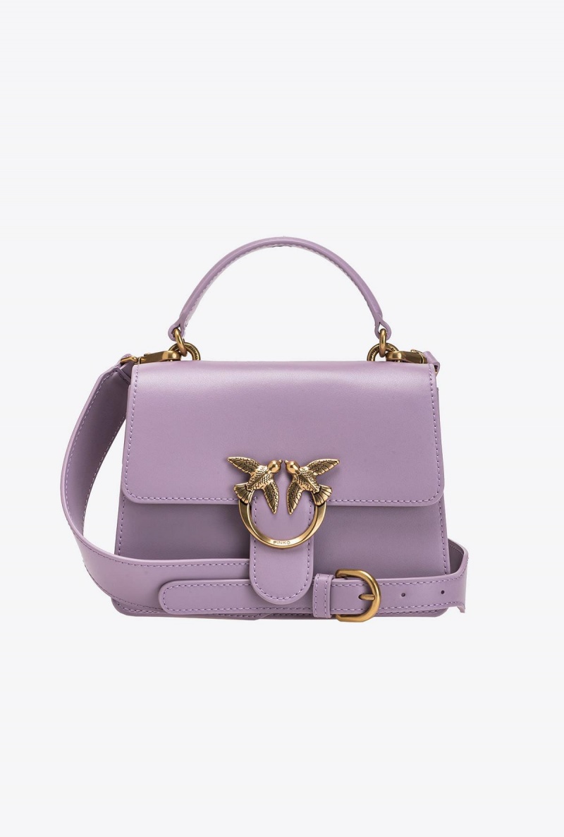 IRIS-ANTIQUE GOLD Pinko Mini Love Bag One Top Handle Light Simply | MMYFT63303