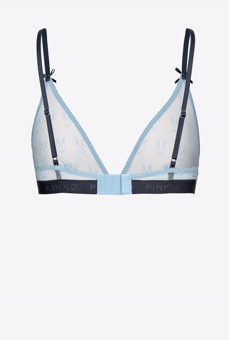 LIGHT BLUE/BLUE Pinko Lace triangle bra | DMYVO86439