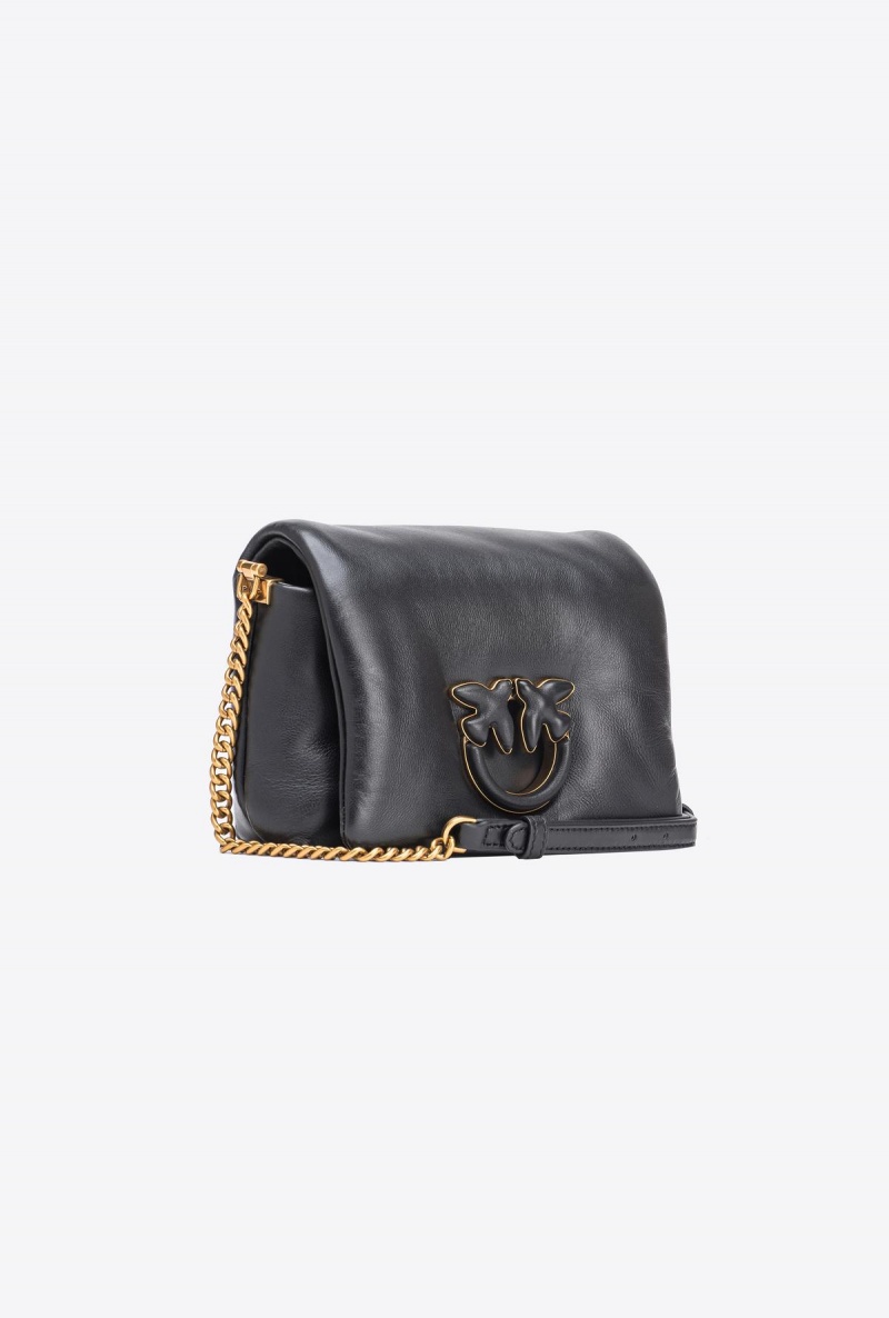 LIMO BLACK BLOCK COLOUR Pinko Baby Love Bag Click Puff in nappa leather | MYCVG99157