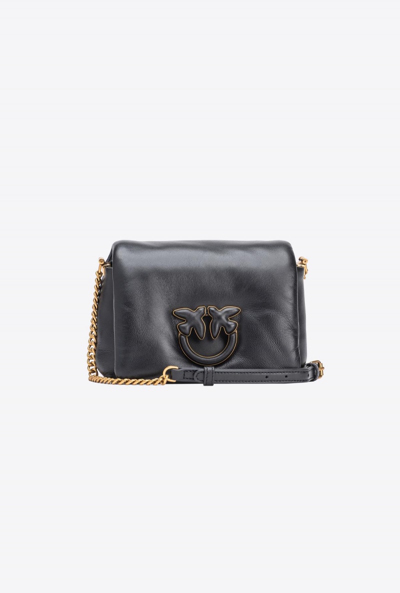 LIMO BLACK BLOCK COLOUR Pinko Baby Love Bag Click Puff in nappa leather | GMYEC24673