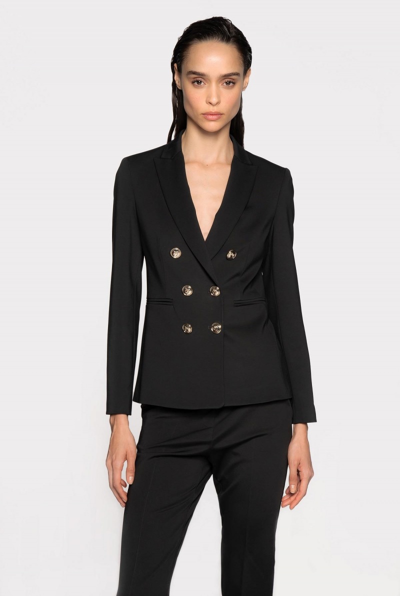 LIMO BLACK Pinko Blazer with jewel buttons | MYQAV77508