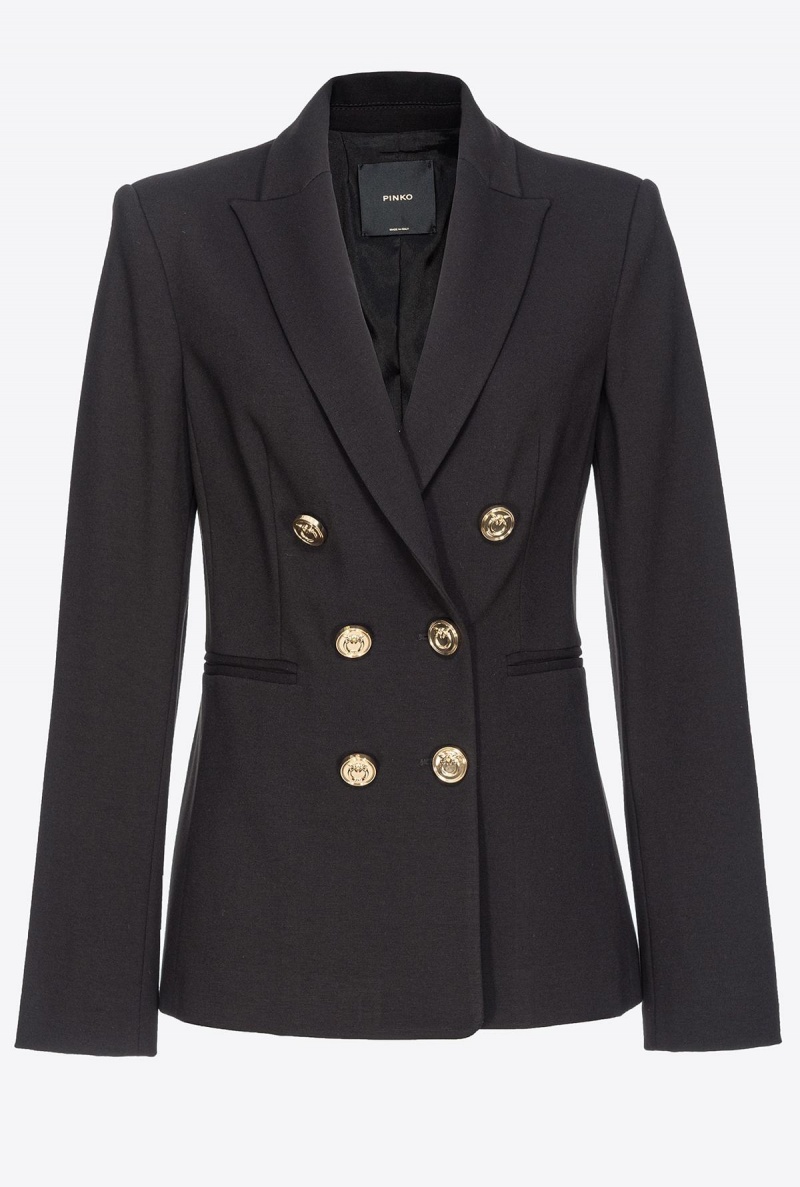 LIMO BLACK Pinko Blazer with metal buttons | PMYQX73621