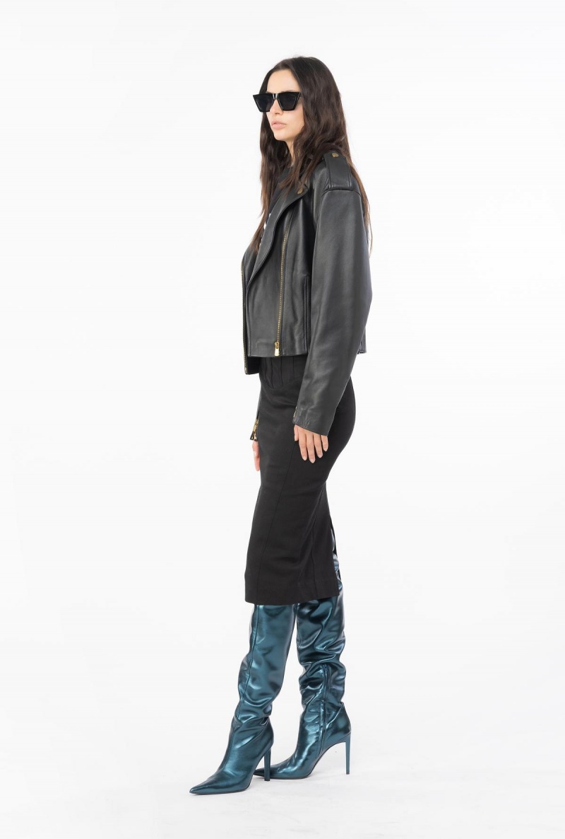 LIMO BLACK Pinko Calf-length jegging-effect bustier skirt | LMYSX84774