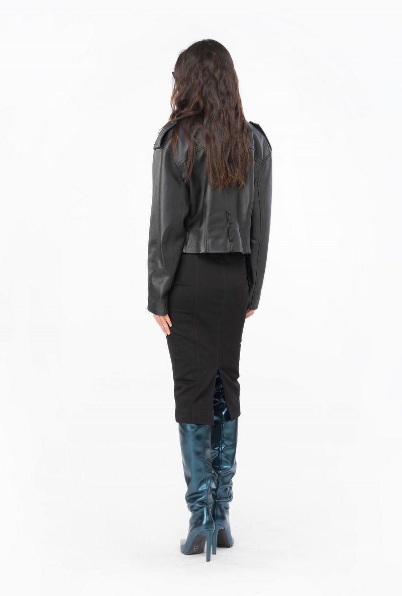 LIMO BLACK Pinko Calf-length jegging-effect bustier skirt | LMYSX84774