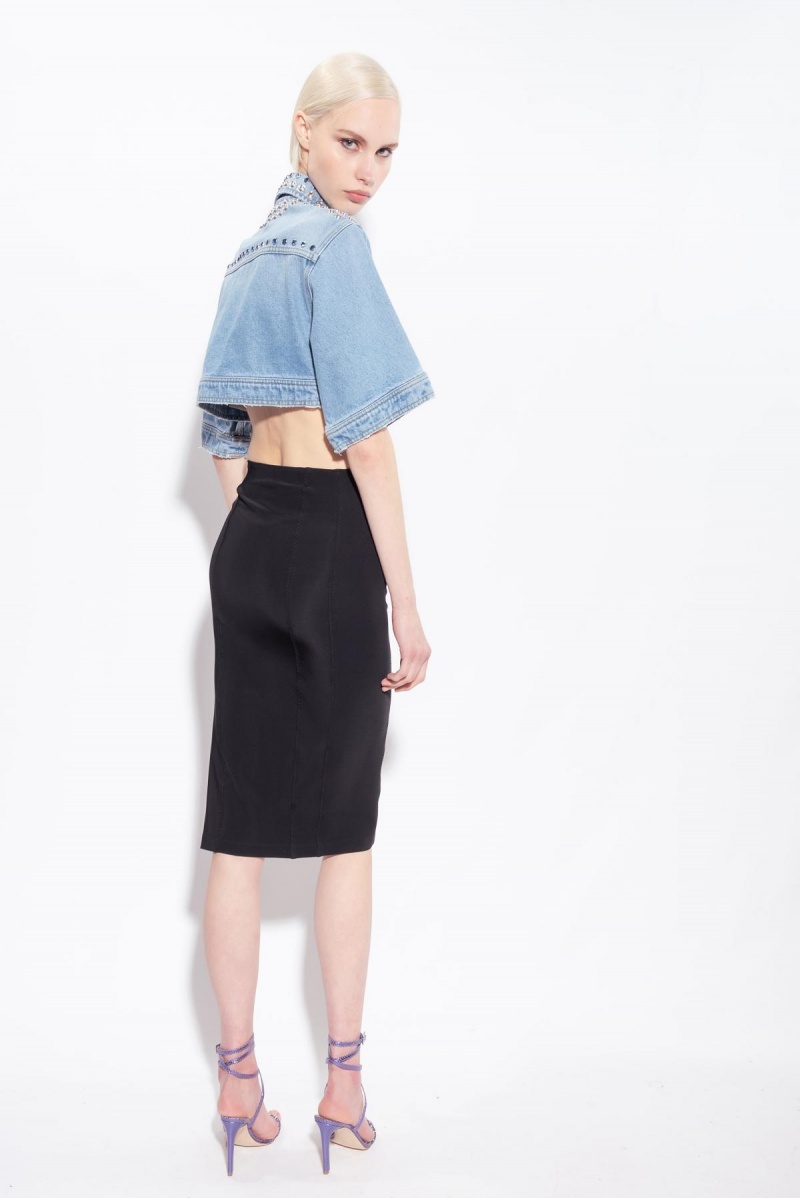 LIMO BLACK Pinko Calf-length skirt with slit | MYJBT76855