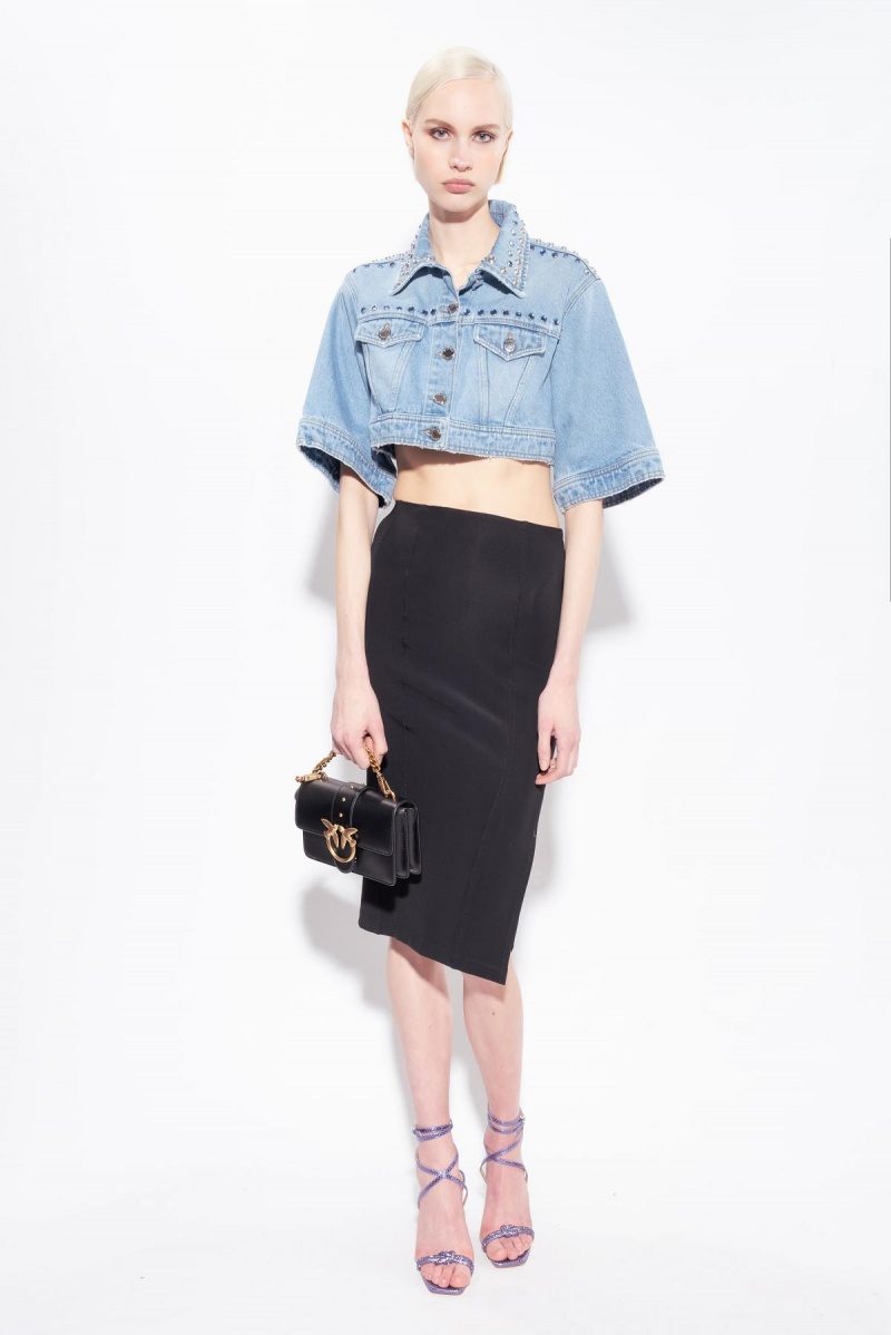 LIMO BLACK Pinko Calf-length skirt with slit | MYJBT76855