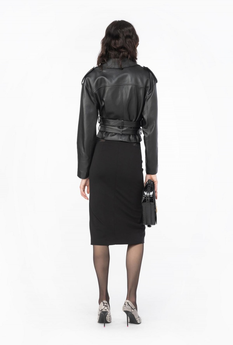 LIMO BLACK Pinko Calf-length skirt with waist inserts | GMYUC84766