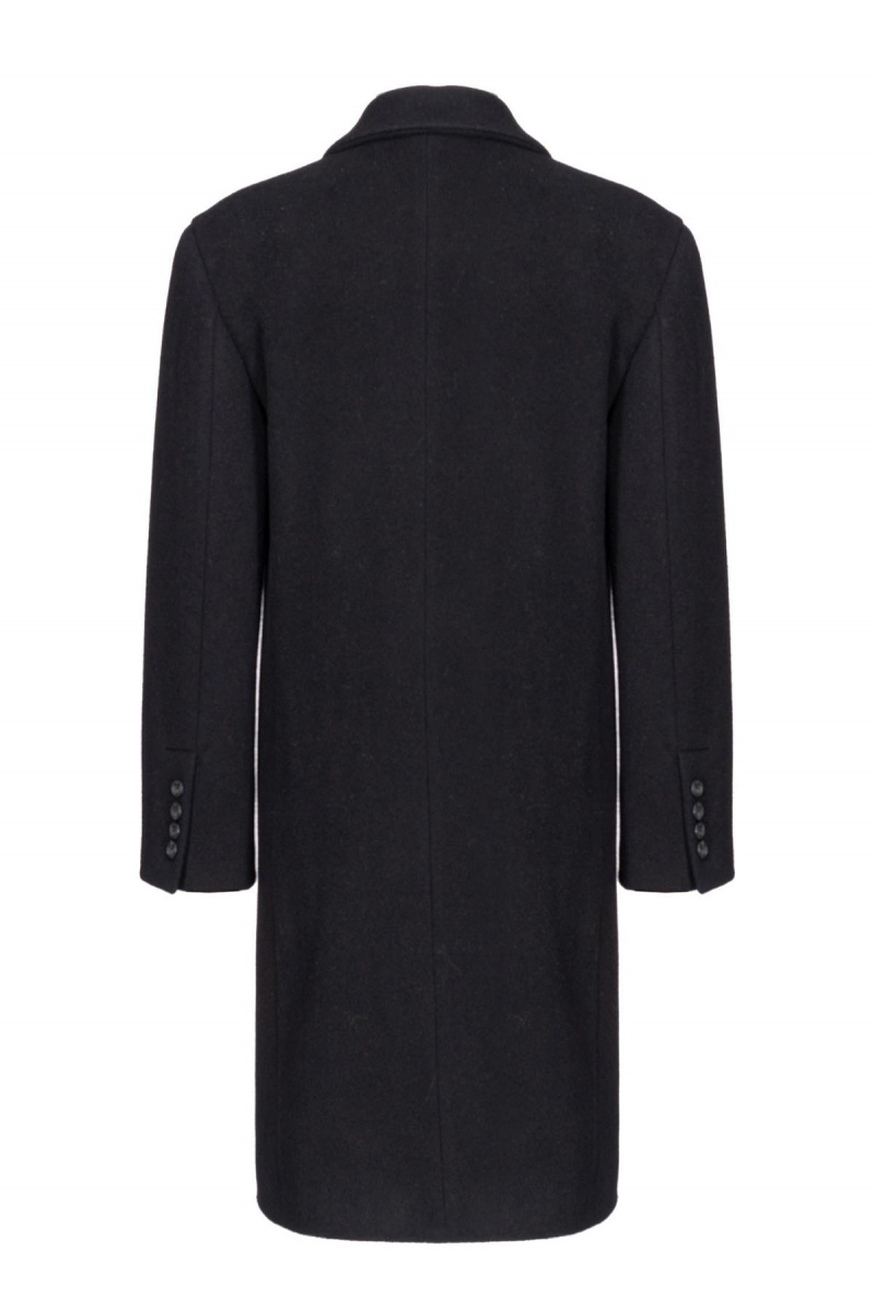 LIMO BLACK Pinko Cashmere-blend cloth coat | MYCIF89874