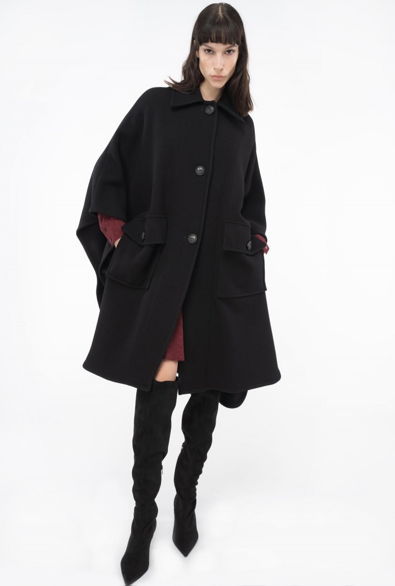 LIMO BLACK Pinko Cloth cape | MYJZR63558