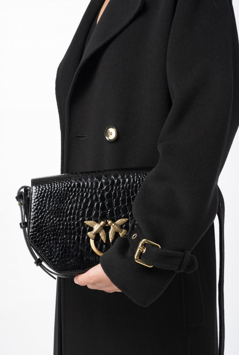 LIMO BLACK Pinko Cloth trench coat | MMYFT94204